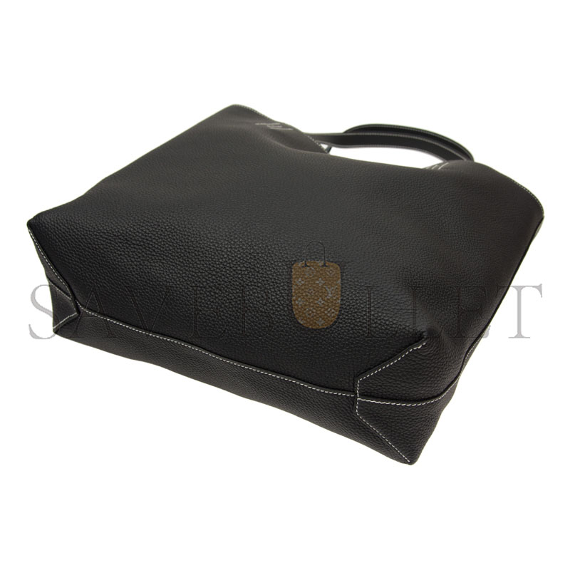 H**mes MASTER DOUBLE SENS BAG, REVERSIBLE TOTE BAG DUCK BLUE BLACK (36*32*12cm)